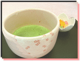 俊山　桜とうず抹茶茶碗